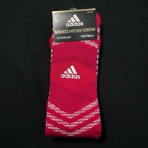 Adidas Speed Mesh Football Crew Socks Size L  NWT!